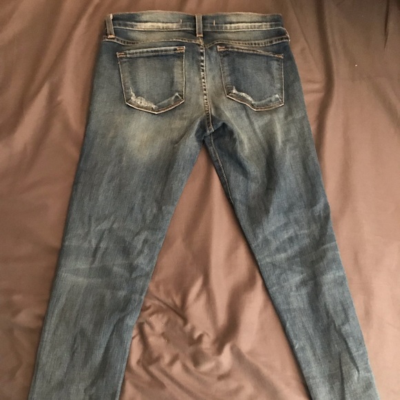 Triple Ripped Skinny Ankle Jeans - Picture 2 of 3